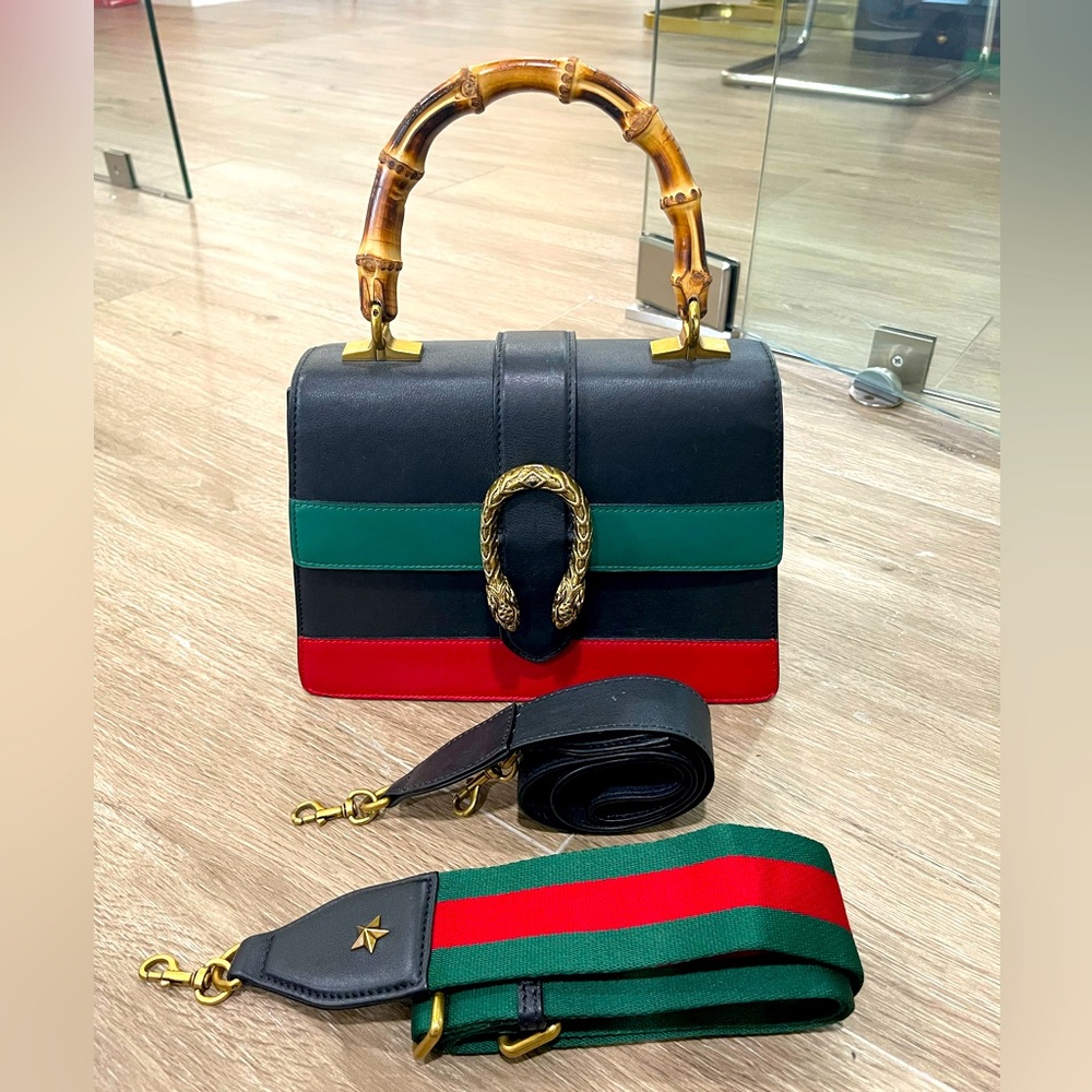Gucci Dionysus Bamboo leather handbag large